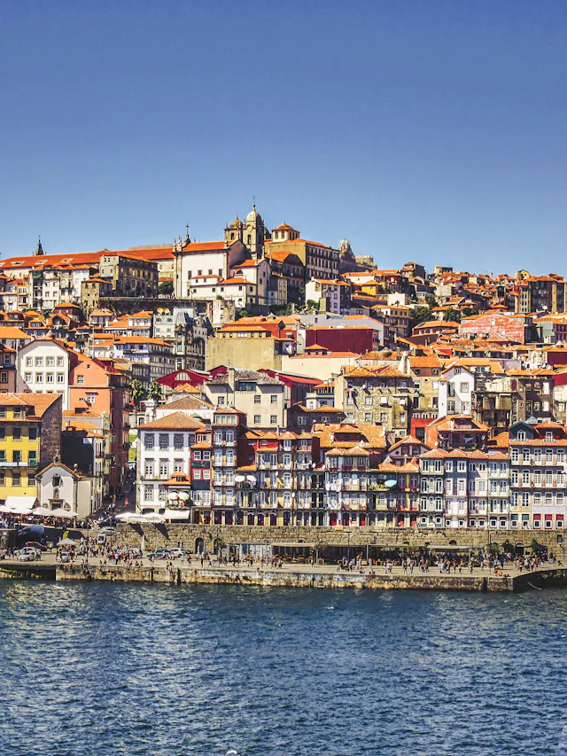 Porto's Ribeira, a stack of coloured houses above the Douro river